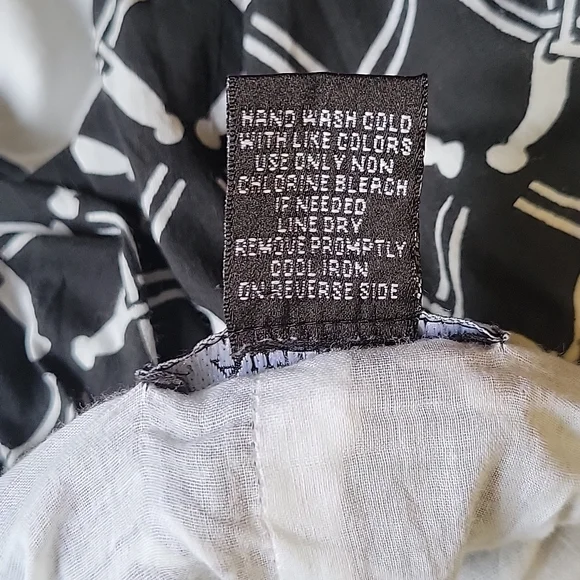 Autograph New Yourk black and  white patterned skirt vintage - Picture 3 of 9